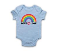My Icon Art & Clothing Love is Love LGBT Pride - Tutina per neonato
