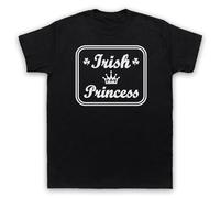 My Icon Art & Clothing Maglietta da uomo con scritta in lingua inglese "Irish Princess As Worn by Sinead Ireland", Nero , XL