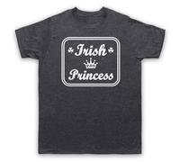 My Icon Art & Clothing Maglietta da uomo con scritta in lingua inglese "Irish Princess As Worn by Sinead Ireland", Ardesia vintage, XXL