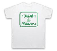 My Icon Art & Clothing Maglietta da uomo con scritta in lingua inglese "Irish Princess As Worn by Sinead Ireland", bianco, XL