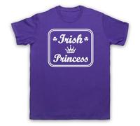 My Icon Art & Clothing Maglietta da uomo con scritta in lingua inglese "Irish Princess As Worn by Sinead Ireland", Viola, S