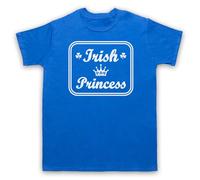 My Icon Art & Clothing Maglietta da uomo con scritta in lingua inglese "Irish Princess As Worn by Sinead Ireland", Blu reale, 3XL