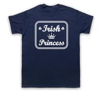 My Icon Art & Clothing Maglietta da uomo con scritta in lingua inglese "Irish Princess As Worn by Sinead Ireland", blu navy, 4XL