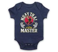 My Icon Art & Clothing Muay Thai Master Arti Marziali Esperto Baby Grow blu navy 6-12 Mesi