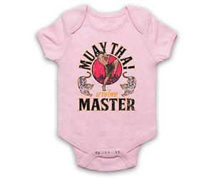 My Icon Art & Clothing Muay Thai Master Martial Arts Expert - Body per neonato rosa chiaro 12-18 Mesi