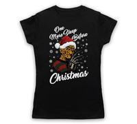 My Icon Art & Clothing One More Sleep Before Christmas Elm Street Freddy Nightmare - Maglietta da donna, Nero , XXL