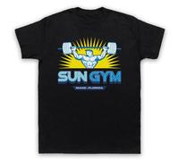 My Icon Art & Clothing Pain Gain - Maglietta da uomo con logo "Sun Gym Bodybuilding", Nero , L
