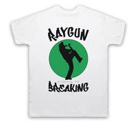 My Icon Art & Clothing Raygun School of Breaking Breakdance - Maglietta da uomo, bianco, 4XL