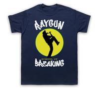 My Icon Art & Clothing Raygun School of Breaking Breakdance - Maglietta da uomo, blu navy, 4XL