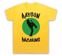 My Icon Art & Clothing Raygun School of Breaking Breakdance - Maglietta da uomo, Giallo, S