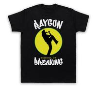 My Icon Art & Clothing Raygun School of Breaking Breakdance - Maglietta da uomo, Nero , XL