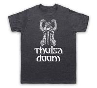 My Icon Art & Clothing Thulsa Doom Snake Helmet 80's Fantasy Barbarian Con - Maglietta da uomo, Ardesia vintage, XXL