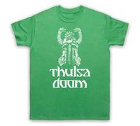 My Icon Art & Clothing Thulsa Doom Snake Helmet 80's Fantasy Barbarian Con - Maglietta da uomo, Verde, S