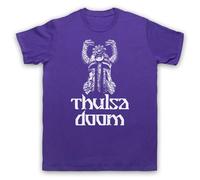 My Icon Art & Clothing Thulsa Doom Snake Helmet 80's Fantasy Barbarian Con - Maglietta da uomo, Viola, L