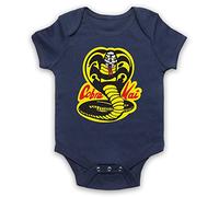 My Icona Arte & Abbigliamento Karate Cobra Kai Dojo Logo Sport Film Baby Grow blu navy 6-12 Mesi