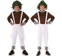 My Illusions Kids Factory Worker Costume e parrucca per ragazzi ragazze World Book Day Unisex Halloween Bambini