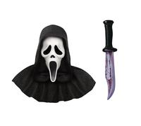 My Illusions Set di accessori per costume di Halloween per adulti con maschera e coltello, con licenza ufficiale Scream GhostFace (maschera per 25° anniversario)