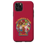 My Imaginary Friends Unicorn Alien Bigfoot Retro Adult Humor Custodia per iPhone 11 Pro