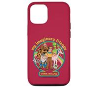 My Imaginary Friends Unicorn Alien Bigfoot Retro Adult Humor Custodia per iPhone 12/12 Pro