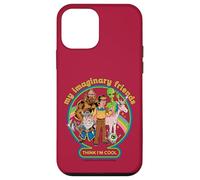 My Imaginary Friends Unicorn Alien Bigfoot Retro Adult Humor Custodia per iPhone 12 mini