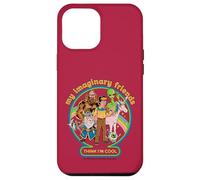 My Imaginary Friends Unicorn Alien Bigfoot Retro Adult Humor Custodia per iPhone 12 Pro Max