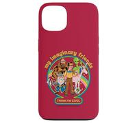 My Imaginary Friends Unicorn Alien Bigfoot Retro Adult Humor Custodia per iPhone 13