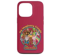 My Imaginary Friends Unicorn Alien Bigfoot Retro Adult Humor Custodia per iPhone 13 Pro