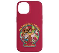 My Imaginary Friends Unicorn Alien Bigfoot Retro Adult Humor Custodia per iPhone 14
