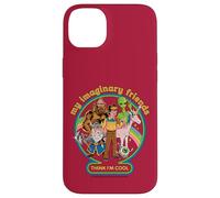 My Imaginary Friends Unicorn Alien Bigfoot Retro Adult Humor Custodia per iPhone 14 Plus