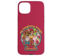 My Imaginary Friends Unicorn Alien Bigfoot Retro Adult Humor Custodia per iPhone 15 Plus