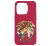 My Imaginary Friends Unicorn Alien Bigfoot Retro Adult Humor Custodia per iPhone 15 Pro