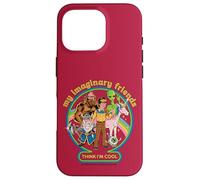 My Imaginary Friends Unicorn Alien Bigfoot Retro Adult Humor Custodia per iPhone 16 Pro