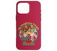 My Imaginary Friends Unicorn Alien Bigfoot Retro Adult Humor Custodia per iPhone 16 Pro Max