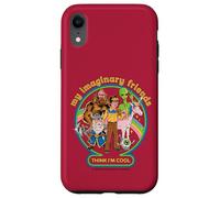 My Imaginary Friends Unicorn Alien Bigfoot Retro Adult Humor Custodia per iPhone XR