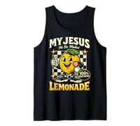 My Jesus He Be Making Lemonade Faith Retro Groovy Apparel Canotta