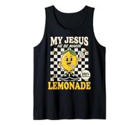 My Jesus He Be Making Lemonade Faith Retro Groovy Apparel Canotta