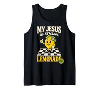 My Jesus He Be Making Lemonade Faith Retro Groovy Apparel Canotta
