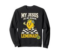 My Jesus He Be Making Lemonade Faith Retro Groovy Apparel Felpa