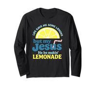 My Jesus Makes Lemonade - Simpatica Maglietta al Limone Christian Faith Maglia a Manica