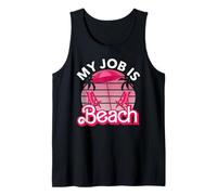 My Job Is Beach Retro Beach Lover Matching Summer Vacation Canotta