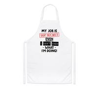 My Job Is Top Segreto Chef Grembiule Divertente Colleghi Ufficio Babbo Cucinare