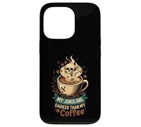 My Jokes Are Darker Than My Coffee Skull Steam Custodia per iPhone 13 Pro