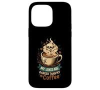 My Jokes Are Darker Than My Coffee Skull Steam Custodia per iPhone 14 Pro Max