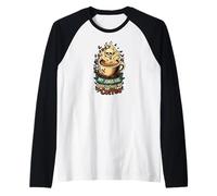 My Jokes Are Darker Than My Coffee Skull Steam Maglia con Maniche Raglan