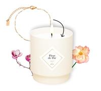 MY JOLIE CANDLE - Candela gioiello profumata fiore di tè - Bracciale dorato e compleanno - Cera a base vegetale - Made in France