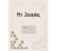 My Journal: A 4-W reative Writing Companion: Premium Espresso and Cream Lined Diary with Geometric Accents, 8.5 x 11 Inches