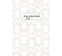 My Journal: Lined with date entry at top, Light Pink Hearts cover, 6x9 Glossy Hardcopy