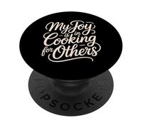 My Joy Is In Cooking For Others Cuoco appassionato - PopSockets PopGrip Adesivo