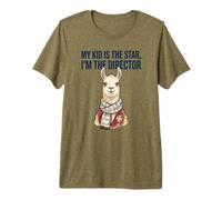 My Kid Is The Star Parenting Mom Parent Funny Llama Citazione Maglietta Premium