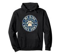 My Kids Have Paws - Spilla Vintage a Forma di Zampa Felpa con Cappuccio